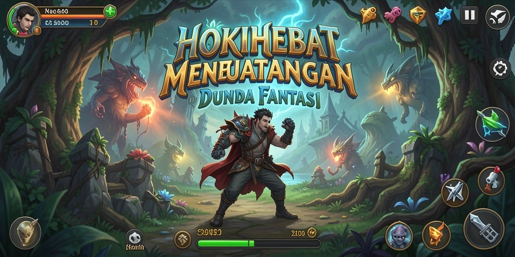 Screenshot HOKIHEBAT menampilkan aksi seru di dunia petualangan.
