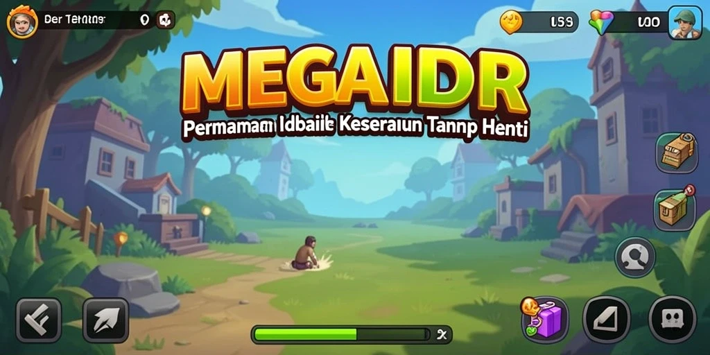 Tampilan gameplay MEGAIDR yang menawan dan menarik.