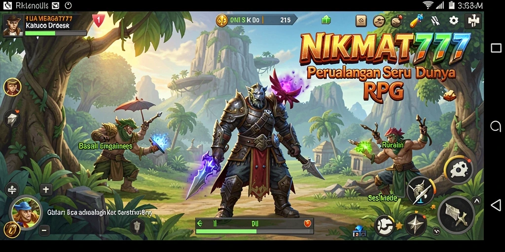 Tangkapan layar NIKMAT777 menampilkan aksi seru dalam gameplay RPG.