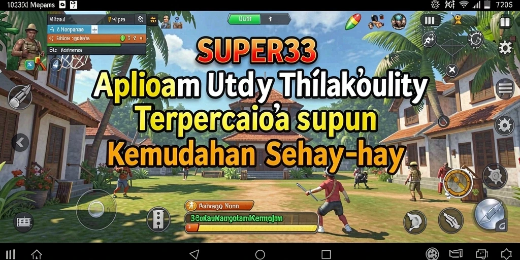 Tampilan interaktif dan fungsional aplikasi SUPER33.